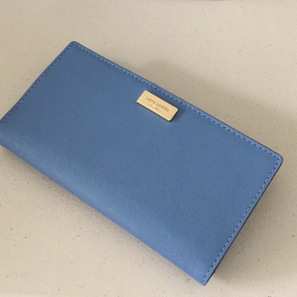 kate spade Handbags - NWT pretty blue Kate Spade Stacy wallet